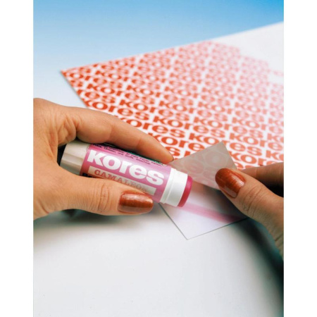 Клей-карандаш Kores Chameleon 15 г цветной (исчезающий цвет)