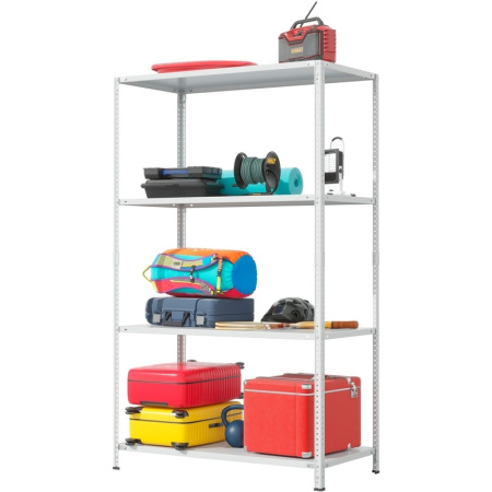 Стеллаж металлический ГТС Лайт серый (4 полки, 1200х600х2000 мм)