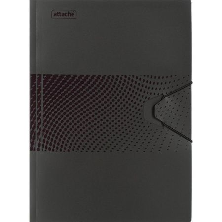 Папка на резинке Attache Digital А4+ пластиковая черная (0.45 мм, до 200 листов)