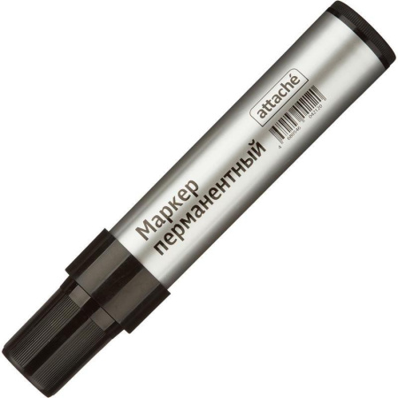 Маркер перманентный Attache черный (толщина линии 3-10 мм)