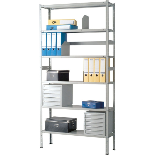 Стеллаж металлический MS 200/100х30/6 (6 полок, 1000х300х2000 мм)