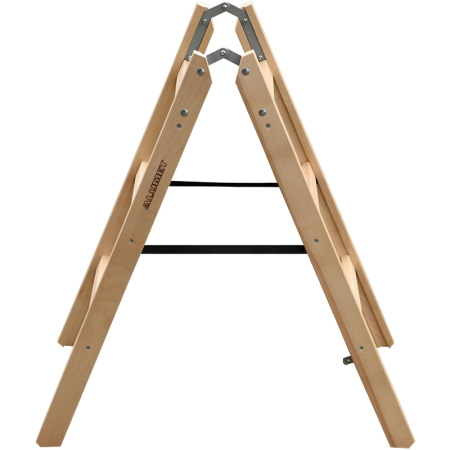 Стремянка деревянная двусторонняя 2х3 ступени Алюмет (WD1203)