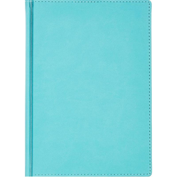 Ежедневник недатированный Attache Velvet искусственная кожа Soft Touch  A5+ 136 листов голубой (146х206 мм)