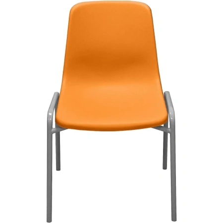 Стул обеденный Комус Мебель Стрит оранжевый (пластик, металл)