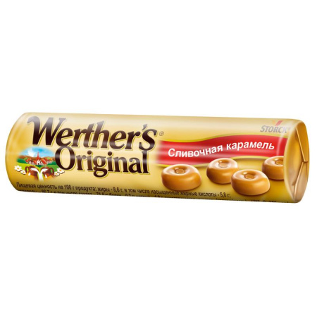 Карамель Werther's Original сливочная 50 г (24 штуки в упаковке) Карамель Werther's Original сливочная 50 г (24 штуки в упаковке)