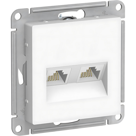 Розетка Systeme Electric AtlasDesign с рамкой скрытого монтажа белая  (1240161) Розетка Systeme Electric AtlasDesign с рамкой скрытого монтажа белая  (1240161)