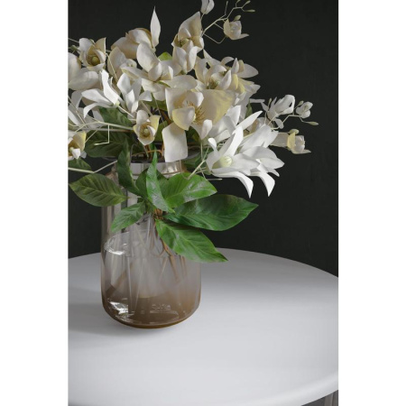 Стол журнальный Хог (белый/бежевый, 550х550х500 мм)