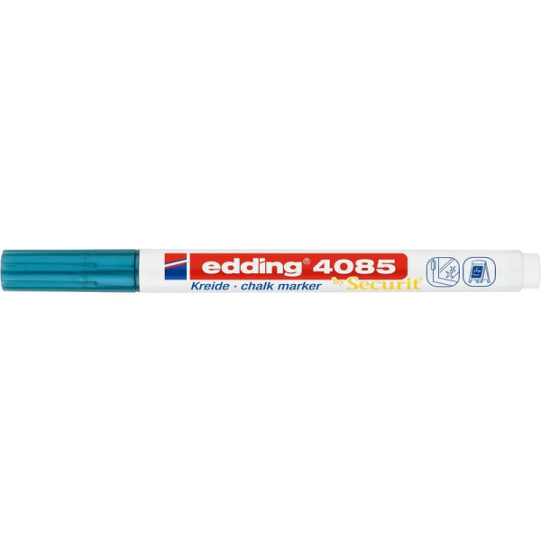 Маркер меловой Edding 4085 синий металлик 1-2 мм