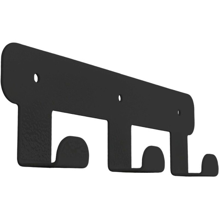 Вешалка настенная H1031B черная (3 крючка)