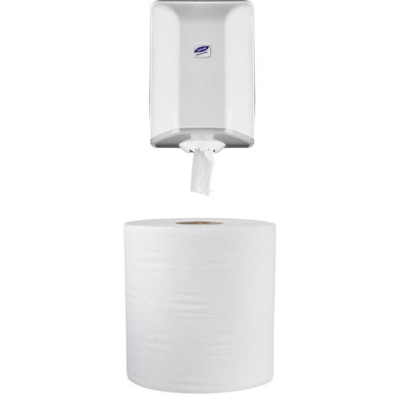 Полотенца бумажные в рулонах с центральной вытяжкой Protissue 2-слойные 6 рулонов по 150 метров (артикул производителя С224)