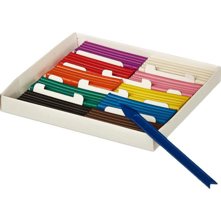 Пластилин классический №1 School Шустрики 10 цветов 200 г со стеком