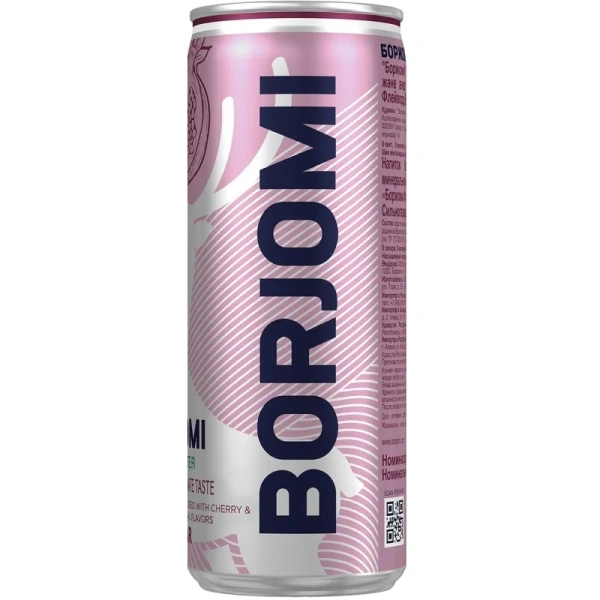 Напиток Боржоми Flavored Water газированный вишня-гранат 0.33 л