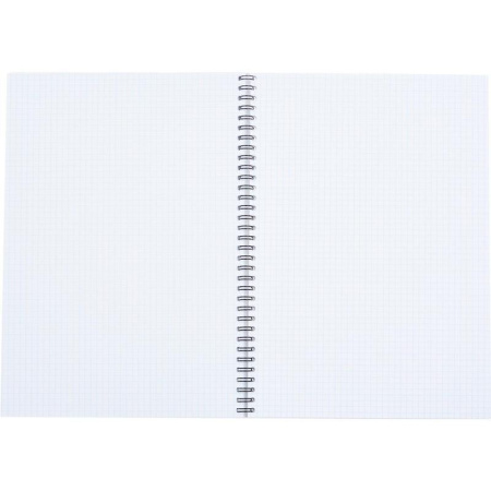 Бизнес-тетрадь Attache Selection Fluid A4 96 листов бирюзовая в клетку на спирали (203х290 мм)