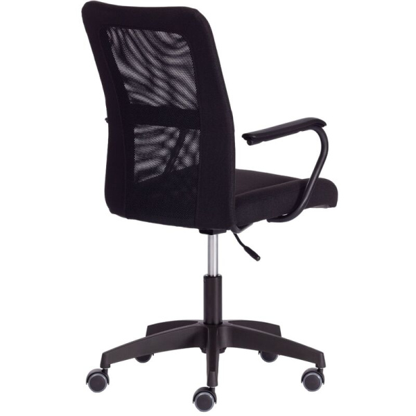 Кресло офисное Easy Chair черное (сетка/ткань, пластик)