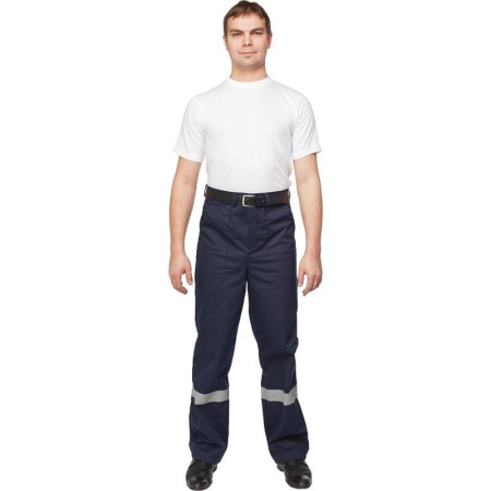 Костюм рабочий летний мужской л05-КБР с СОП синий/васильковый (размер 48-50, рост 170-176)