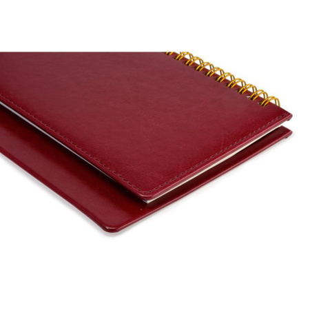 Планинг недатированный Attache Sidney Nebraska искусственная кожа 64  листа бордовый (305х130 мм)