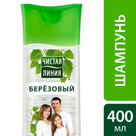 Шампунь Чистая линия Березовый для всей семьи 400 мл