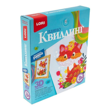 Набор для творчества Lori квиллинг панно Лисенок
