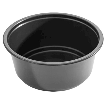 Контейнер одноразовый без крышки К-127 127х127х50 мм 350 мл черный (500  штук в упаковке)