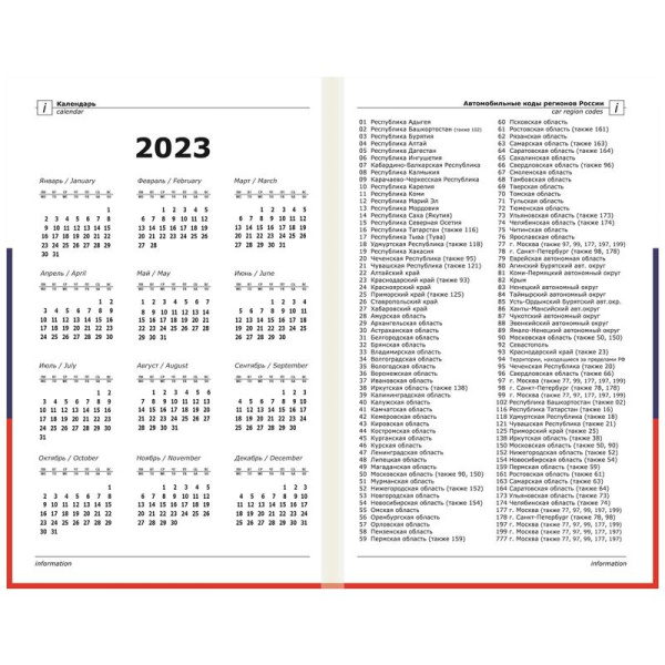Ежедневник датированный 2023 год Attache Economy картон А5 разноцветный  (147x206 мм)