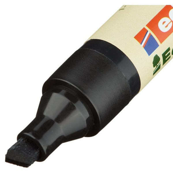 Маркер для бумаги для флипчартов Edding 32/1 Ecoline черный (толщина линии 1-5 мм) скошенный наконечник