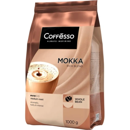 Кофе в зернах Coffesso Mокка 1 кг (пакет)