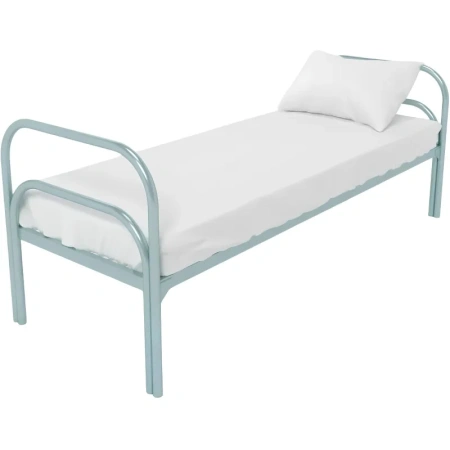 Кровать одноярусная Хард + 2 металлическая (серый, 909х720х1966 мм)