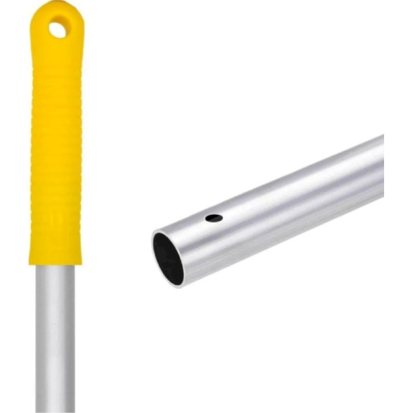 Рукоятка со сквозным отверстием Luscan Professional алюминий/пластик 140  см желтая