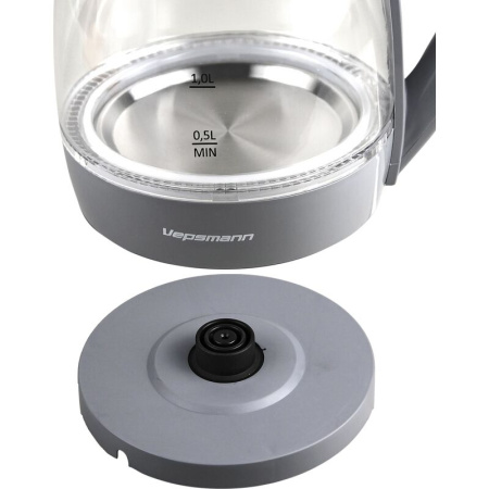 Чайник электрический Vepsmann VN-193 серый Чайник электрический Vepsmann VN-193 серый