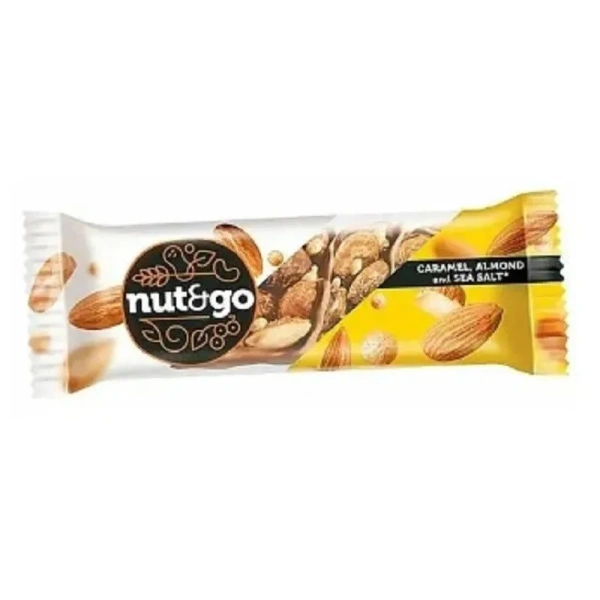 Батончик Nut and Go с миндалем и соленой карамелью (18 батончиков 34 г)