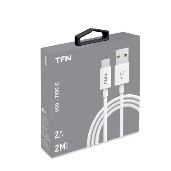 Кабель TFN USB A - USB Type-C 2 метра (TFN-CUSBCUSB2MTPWH)