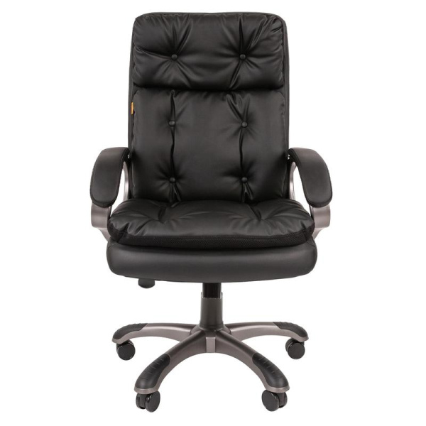 Кресло для руководителя Chairman 442 черное (экокожа, пластик)    