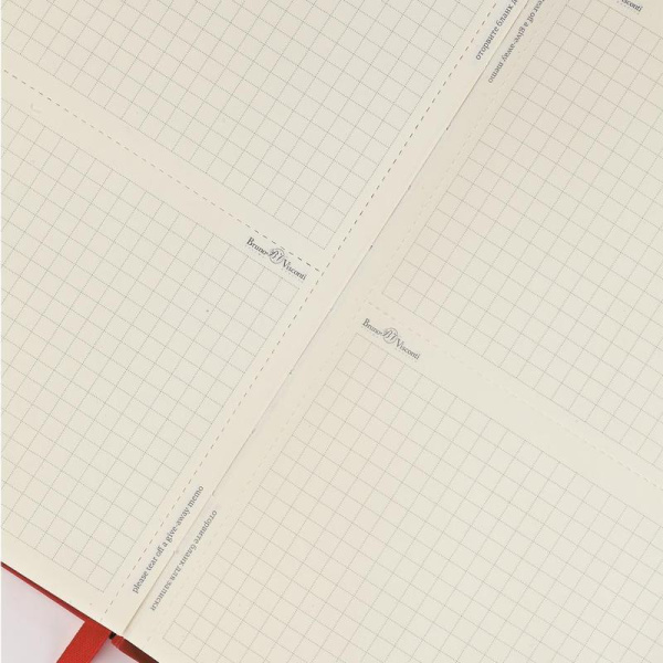 Ежедневник недатированный Bruno Visconti Megapolis искусственная кожа A6 100 листов красный (87x131 мм)