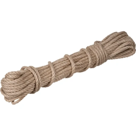 Верёвка джутовая кручёная (6 мм, 20 м)
