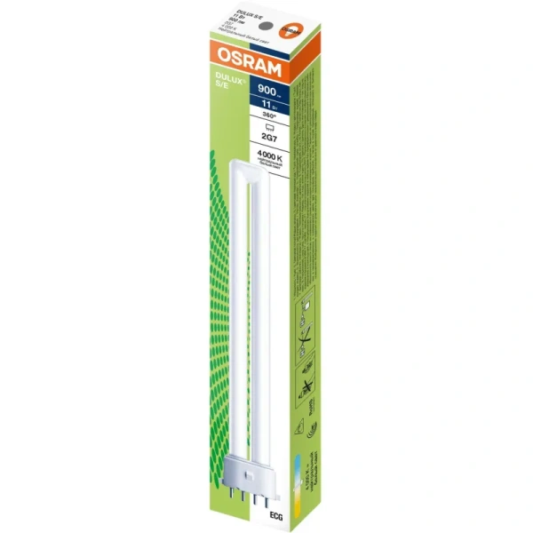 Лампа люминесцентная Osram 11 Вт 2G7 T3 4000 К 900 Лм (4099854123641)