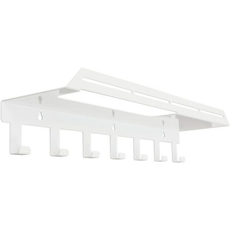 Полка для полотенца с крючками Liria RL2051W (белый)