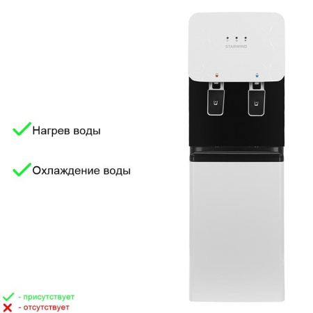 Кулер для воды Starwind SW-1003EW белый (нагрев и охлаждение)