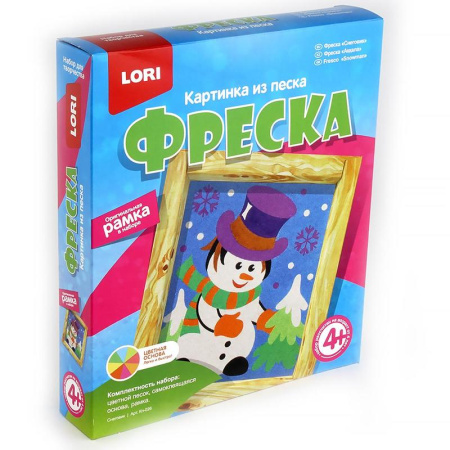 Фреска из песка Lori Снеговик