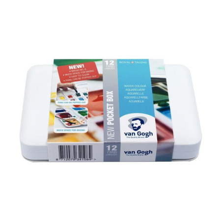 Краски акварельные Royal Talens Van Gogh 12 цветов с кистью Краски акварельные Royal Talens Van Gogh 12 цветов с кистью