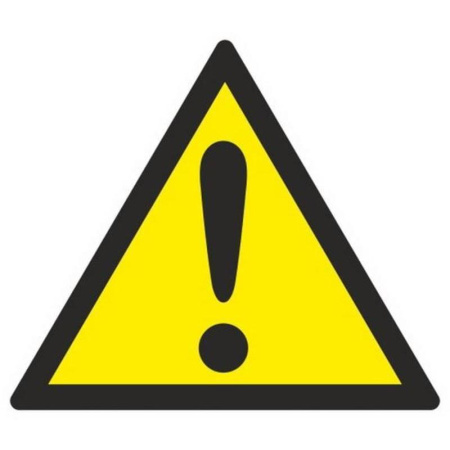 Знак безопасности Внимание. Опасность (прочие опасности) W09 (200х200 мм, пленка ПВХ)