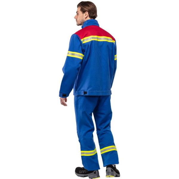 Куртка-накидка для защиты от электродуги Сл-2а мужская  васильковая/красная (размер 56-58, рост 170-176)