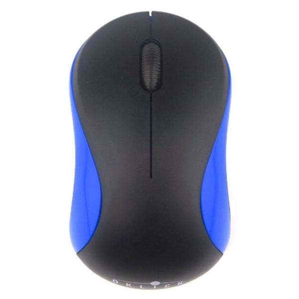 Мышь компьютерная Oklick 605SW черно-синяя