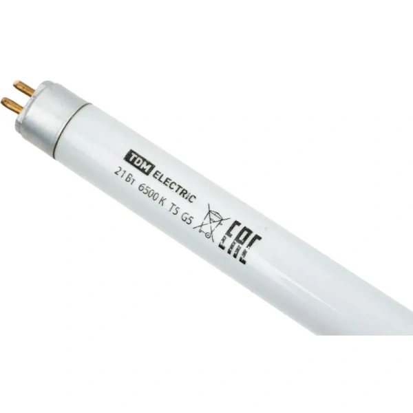 Лампа люминесцентная TDM 21 Вт G5 T5 6500 К 1365 Лм (SQ0355-0022)