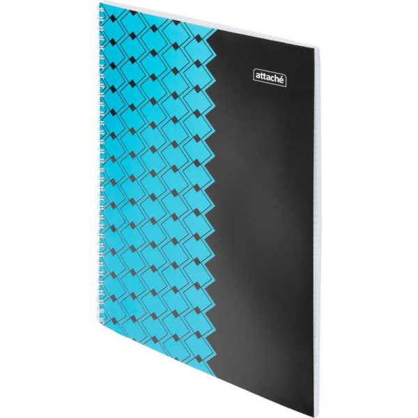 Тетрадь общая Attache Персия А4 60 листов в клетку на спирали (обложка  разноцветная, ВД-лак)