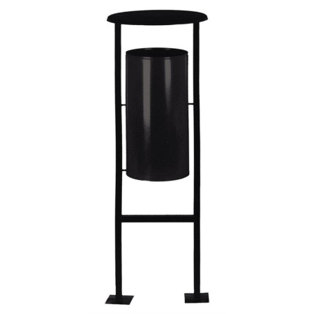 Урна для улицы 24л Титан N65  (металлическая, черная)