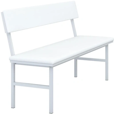 Банкетка НУМЛ-МСК БЛ/МСК-208 белая (винилискожа)