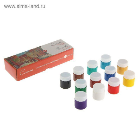 Художественная гуашь Сонет 12 цветов Художественная гуашь Сонет 12 цветов