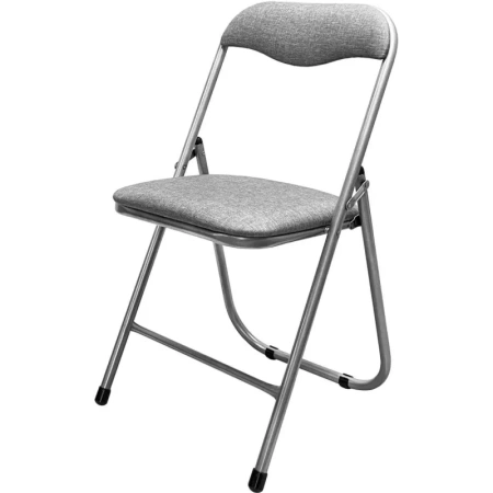 Стул складной РС 04 серый/серебро (ткань)