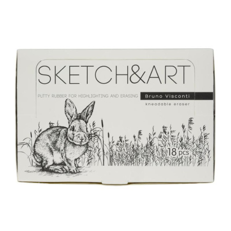 Ластик-клячка Sketch&Art каучуковый прямоугольный 50x45x10 мм Ластик-клячка Sketch&Art каучуковый прямоугольный 50x45x10 мм