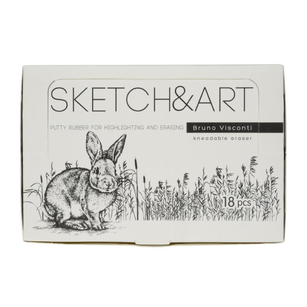 Ластик-клячка Sketch&Art каучуковый прямоугольный 50x45x10 мм